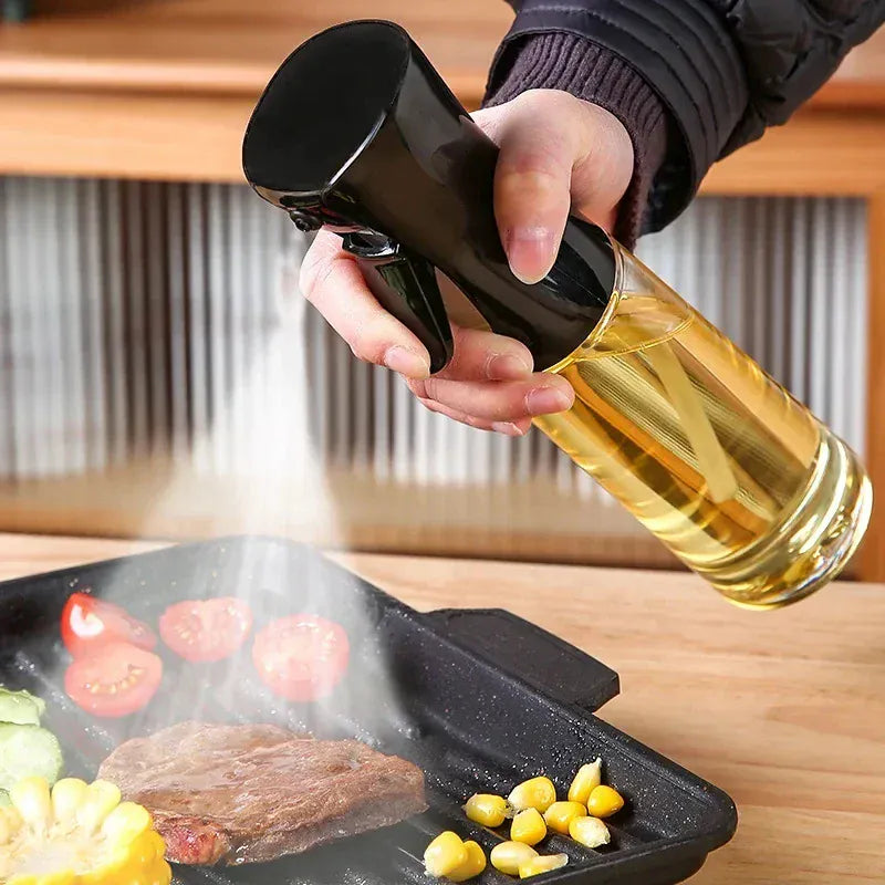 200/300ml Oil Spray Bottle Kitchen BBQ Cooking Olive Oil Dispenser Camping Baking Empty Vinegar Soy Sauce Sprayer Containers
