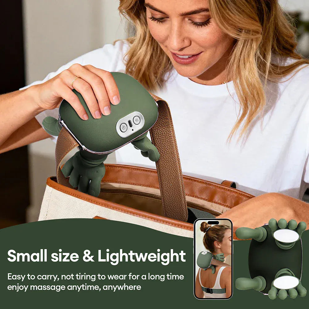 4D Bionic Finger Neck Shoulder Massager Wireless Neck Cervical Trapezius Kneading Massage Shawl Brushless Motor Neck masajeador