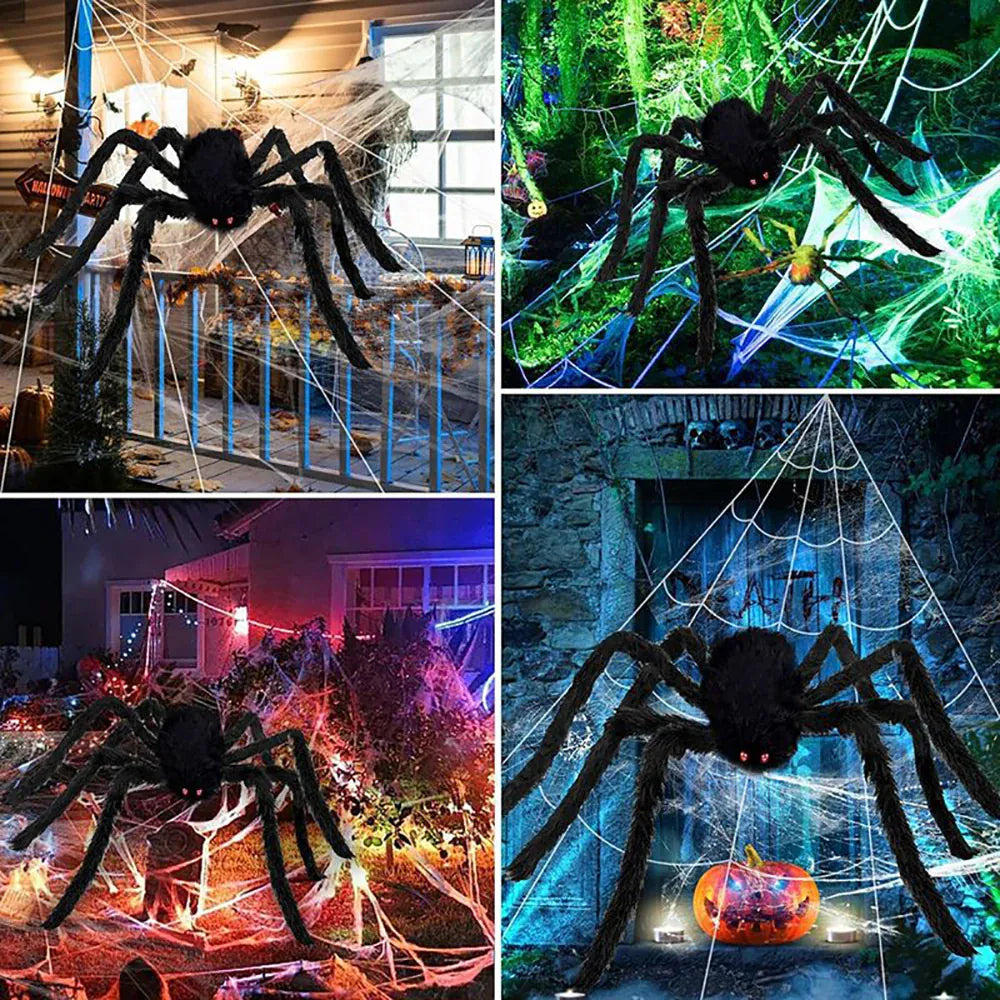 5M Large Triangle Halloween Spider Web | Outdoor Yard Decor