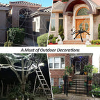 5M Large Triangle Halloween Spider Web | Outdoor Yard Decor