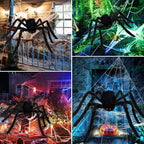 5M Large Triangle Halloween Spider Web | Outdoor Yard Decor