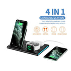 4-in-1 wireless charging station for iPhone, Apple Watch, and AirPods