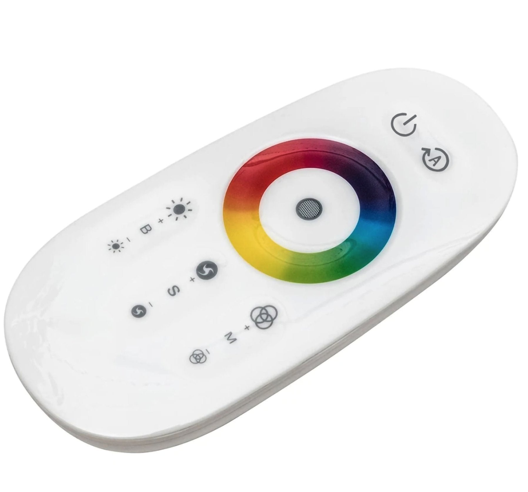 LED floor lamp remote control with color wheel and settings