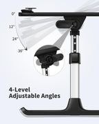 Laptop desk stand with 4-level adjustable angle settings