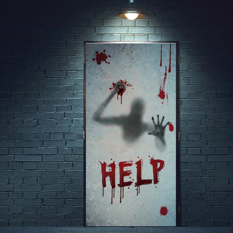 Bloody Fingerprint Window Clings | Halloween Decor 