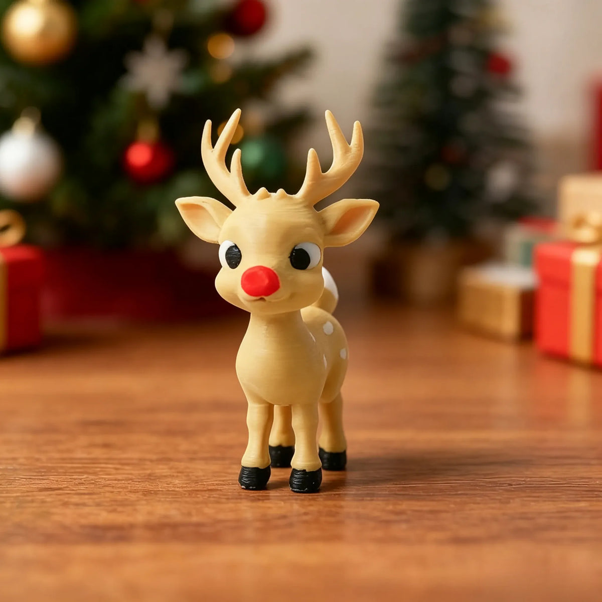 Christmas 3D Printed Santa Claus Reindeer Figurine Statue Xmas Desktop Ornament Navidad Home Decoration 2027 New Year Party Gift