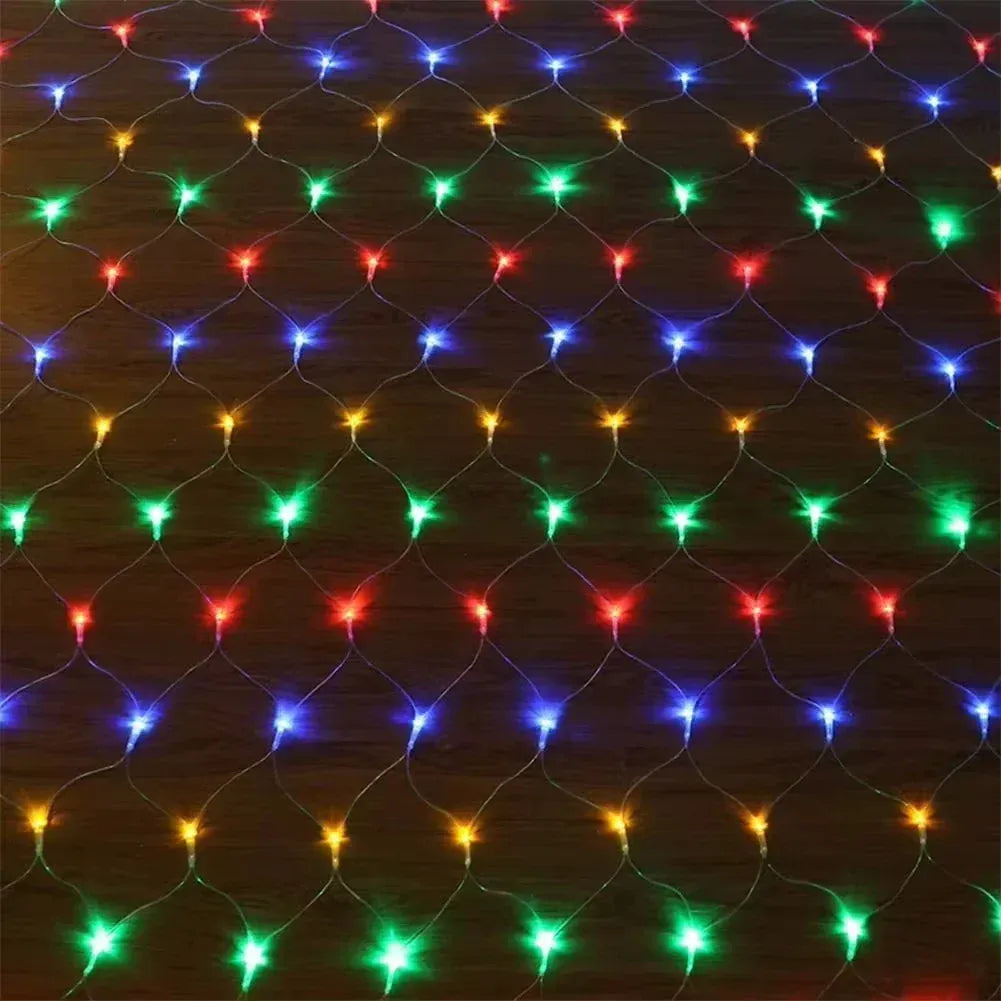 Christmas Decorations Lamp LED Fishing Net Light Outdoor Waterproof Street Tree Decoration Light Wedding Festival Mesh Light