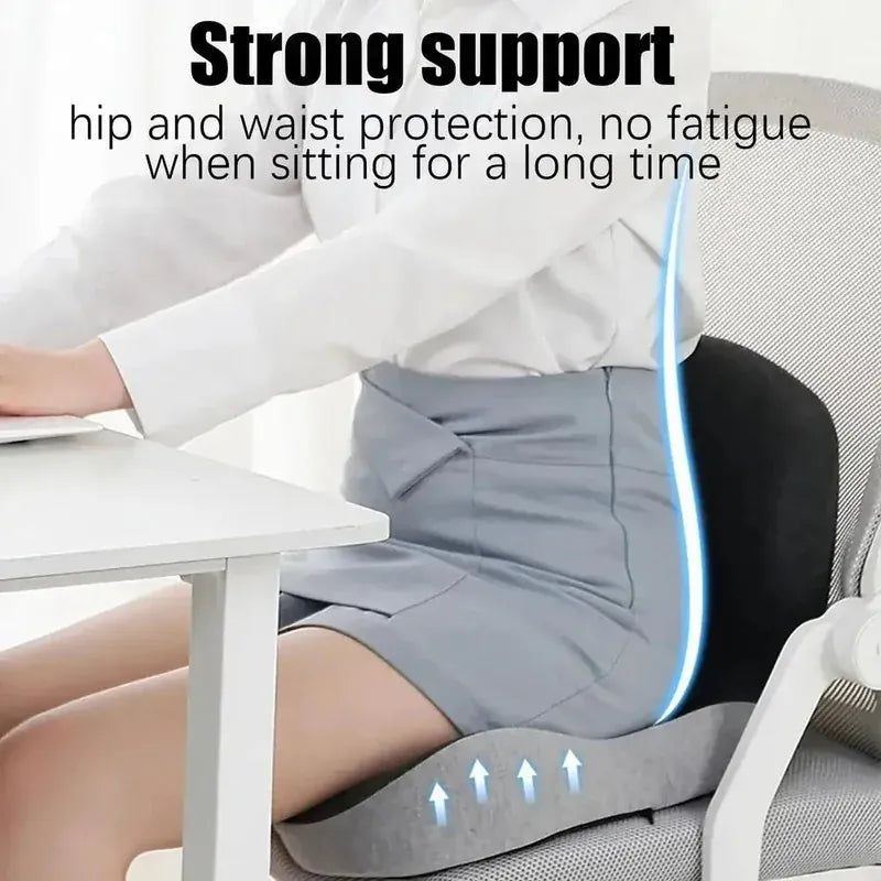 Comfort Memory Foam Backrest Non-Slip Cushion