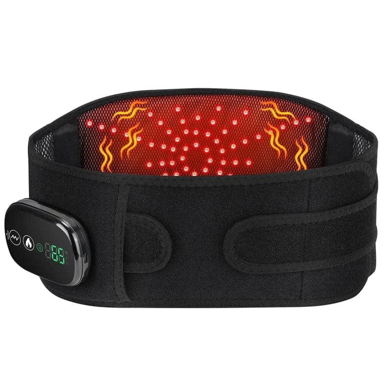 Cordless Heated Waist Massage Belt (Black)