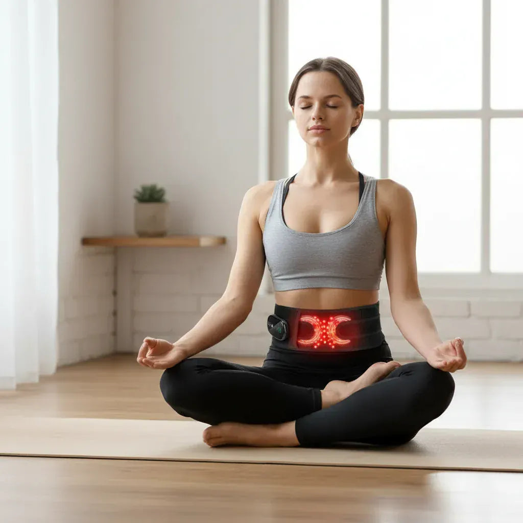 Cordless Heated Waist Massage Belt (Black)