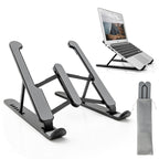 Adjustable portable laptop stand with carrying case
