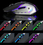Gaming mouse with customizable RGB lighting in multiple colors