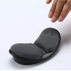 Black ergonomic wrist rest cushion for mouse support