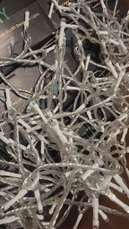 Durable LED string lights with clear wiring for seamless indoor and outdoor décor.

