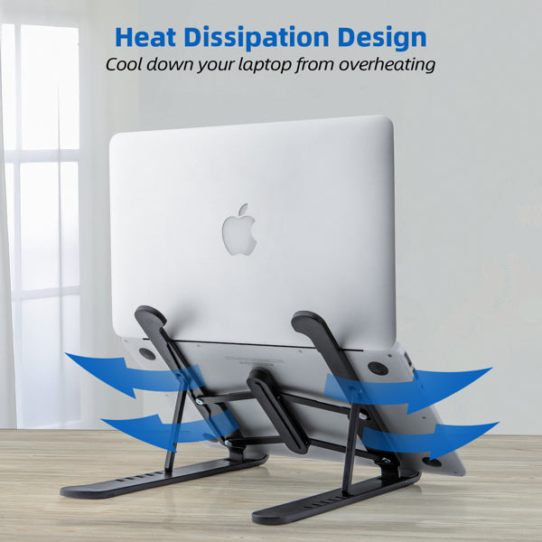 Laptop stand with heat dissipation design for cooling