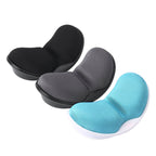 Ergonomic wrist rest cushions for mouse in black, gray, and blue