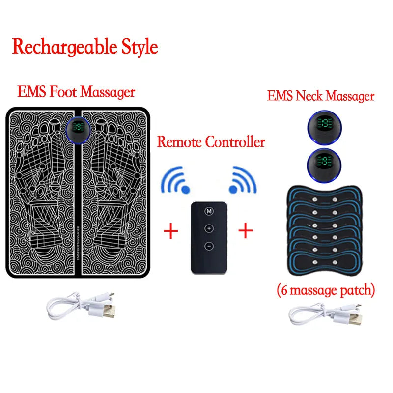Electric EMS Foot Massager Pad | Relieve Pain & Circulation