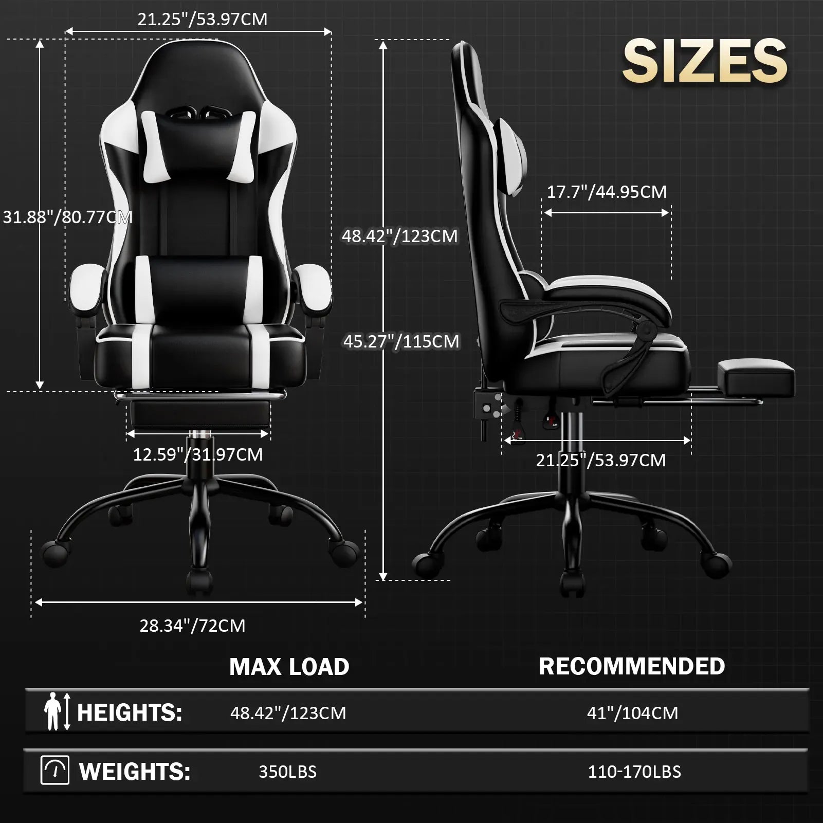 Ergonomic Gaming Chair with Footrest | Elevate Your Space