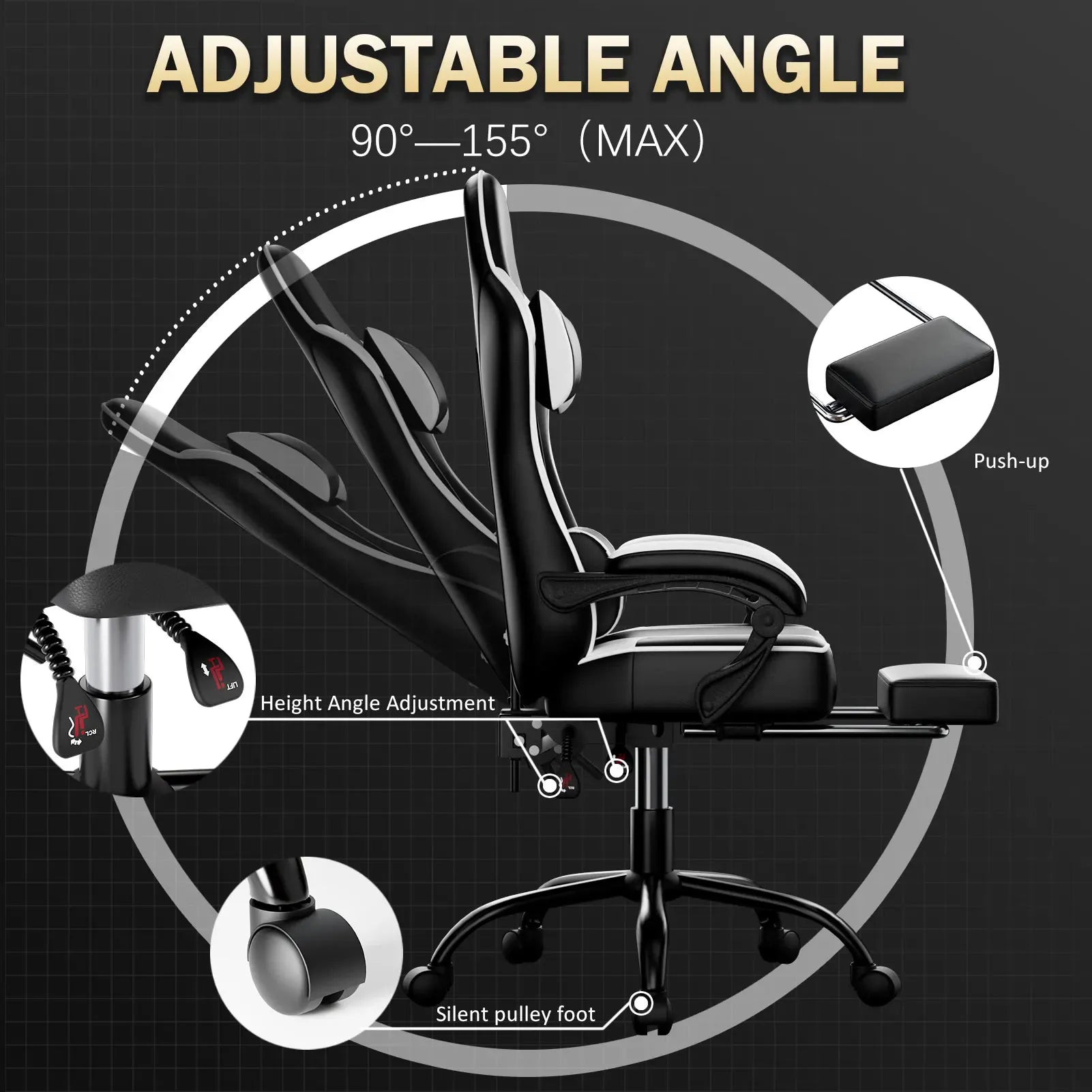 Ergonomic Gaming Chair with Footrest | Elevate Your Space