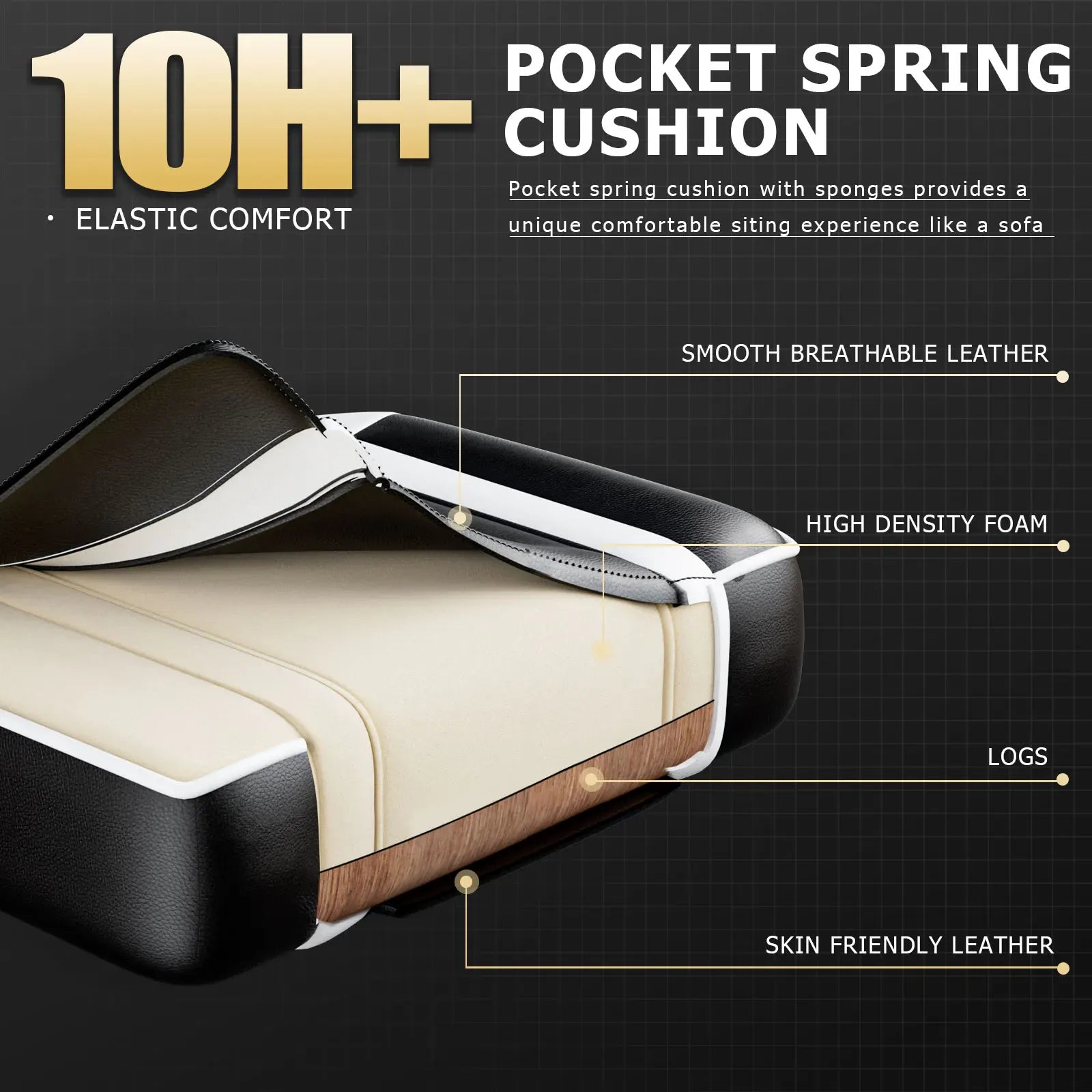 Ergonomic Gaming Chair with Footrest | Elevate Your Space