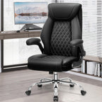 Peach Maple Furniture Black / Without Footrest Ergonomic High Back Office Chair Tall With Lumbar Support