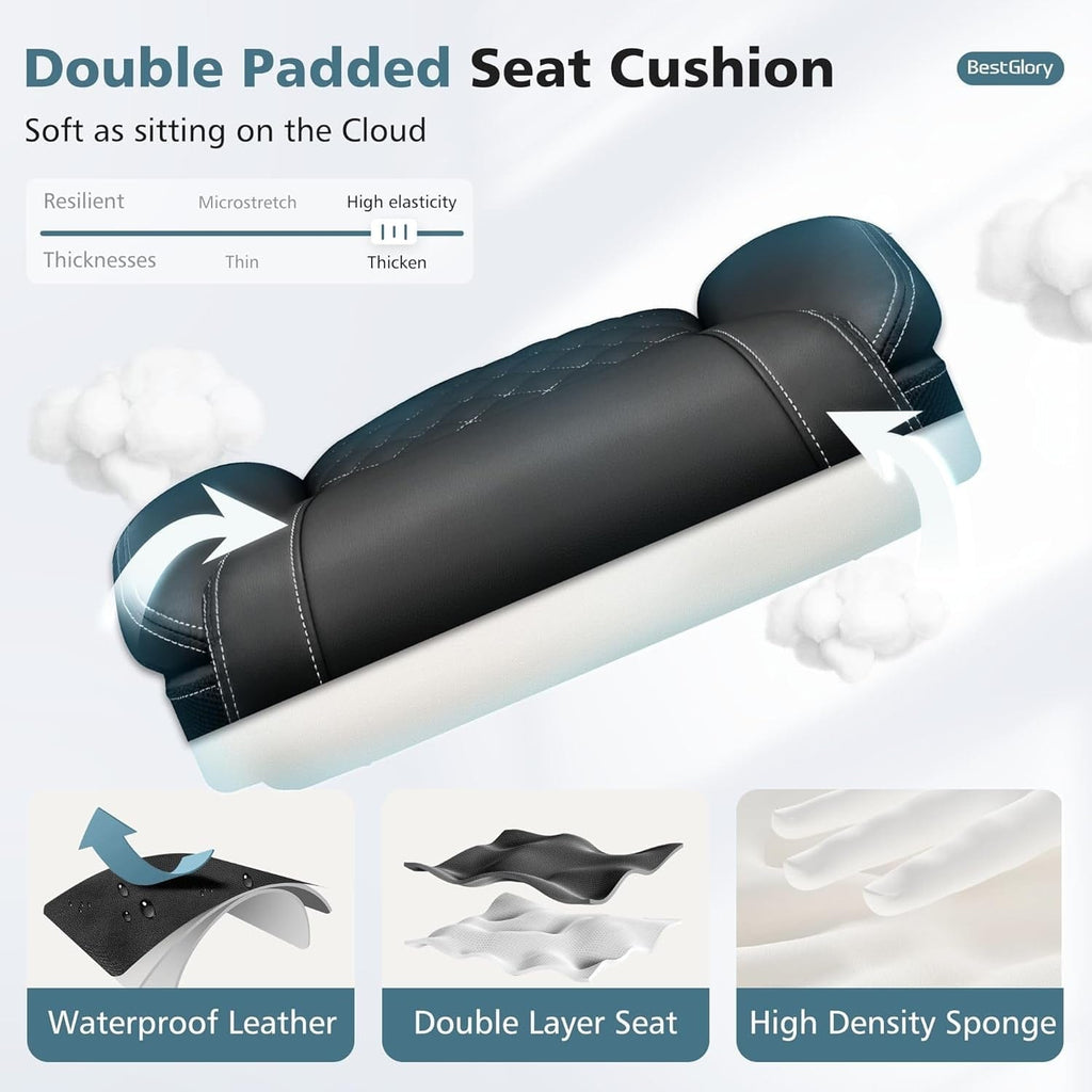 Peach Maple Furniture Black / Without Footrest Ergonomic High Back Office Chair Tall With Lumbar Support