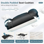 Peach Maple Furniture Black / Without Footrest Ergonomic High Back Office Chair Tall With Lumbar Support