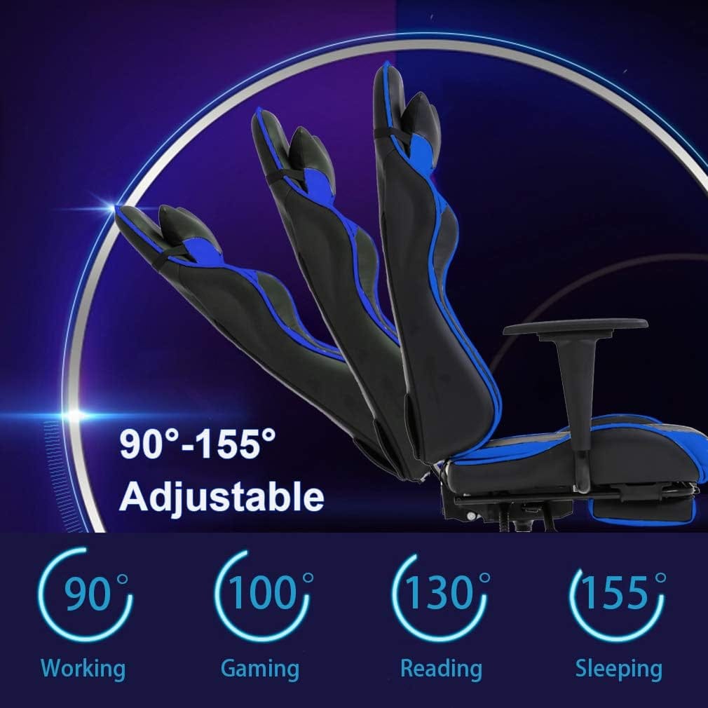 Peach Maple Furniture Blue / Solid Elite Ergonomic Gaming Chair