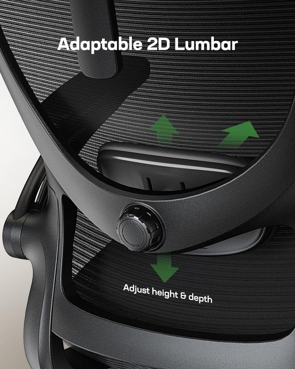 Peach Maple Furniture Light Black / With Headrest Ergonomic Mesh Office Chair With Headrest And Lumbar