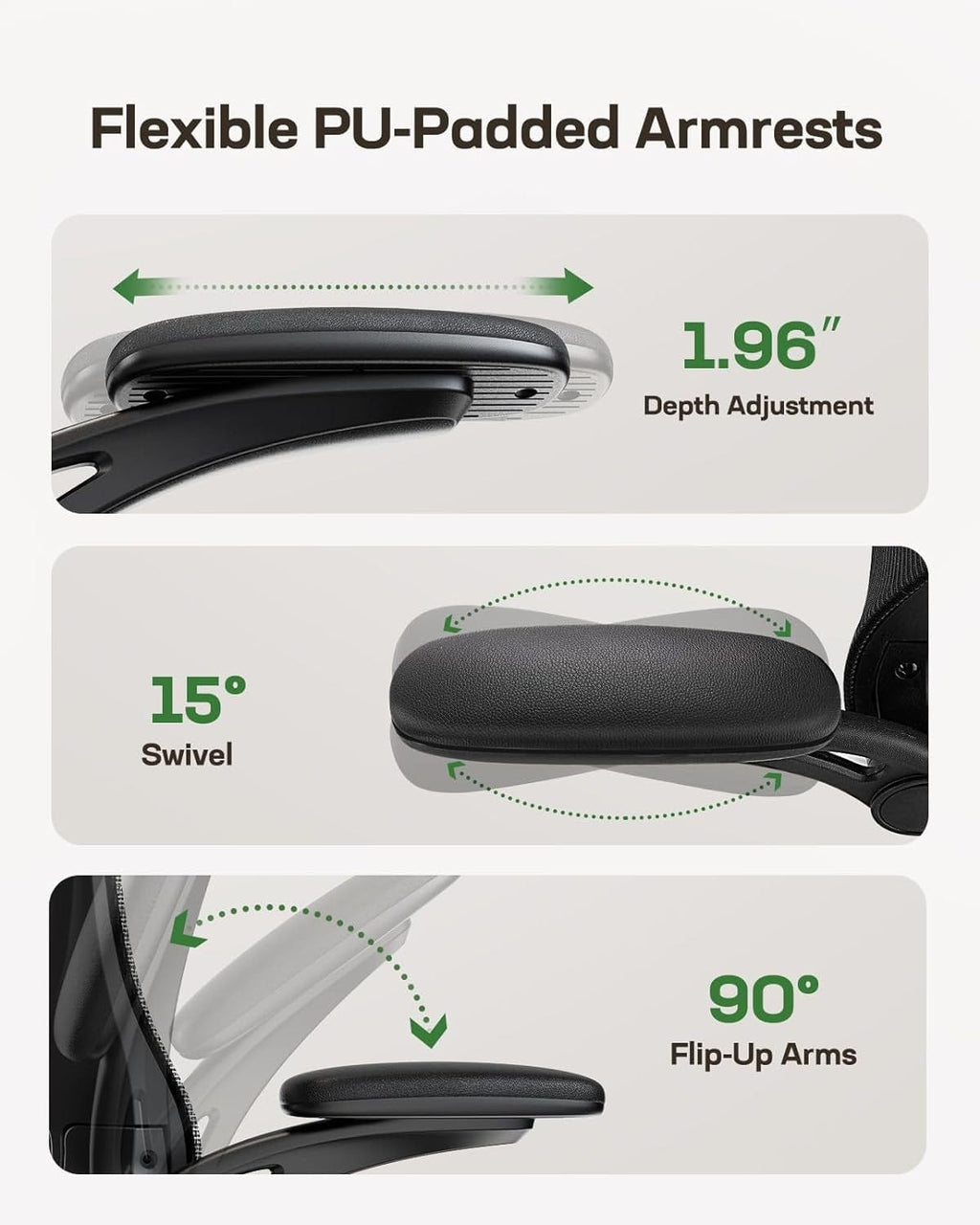 Peach Maple Furniture Light Black / With Headrest Ergonomic Mesh Office Chair With Headrest And Lumbar