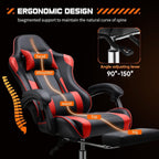 Peach Maple Furniture Red / High Back Advanced Spring Gaming Chair – Ergonomic Comfort