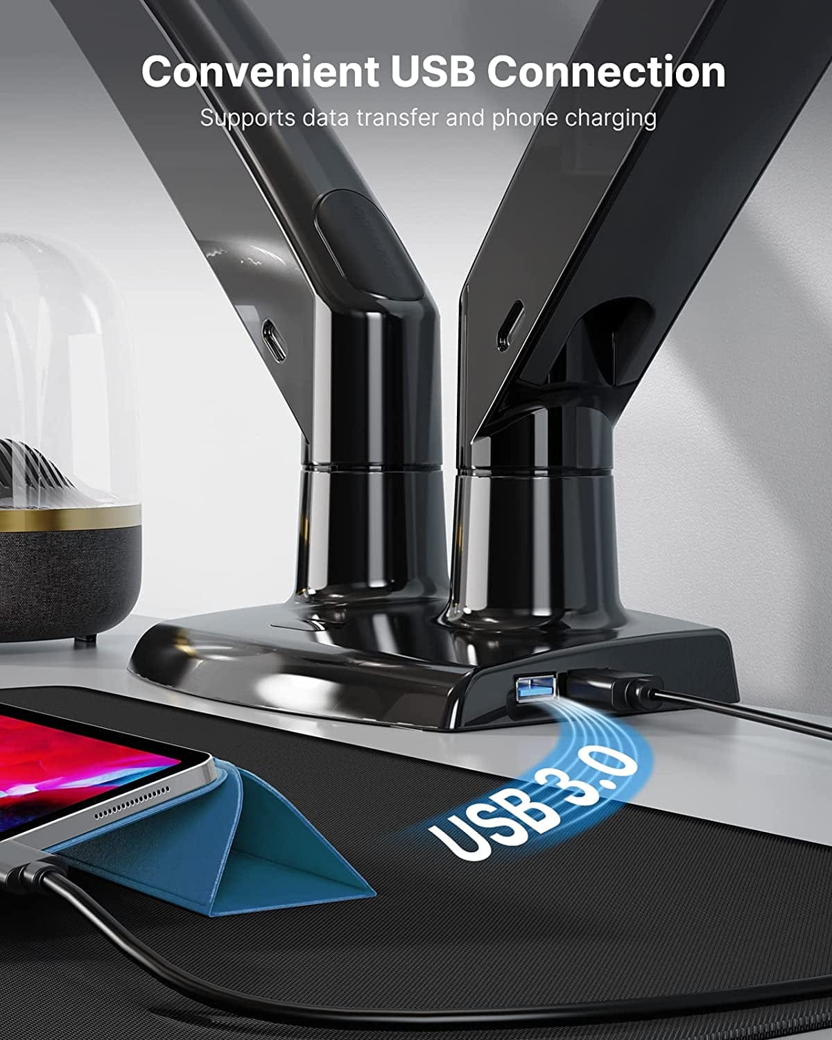 Peach Maple Furniture Ultimate Dual Monitor Mount