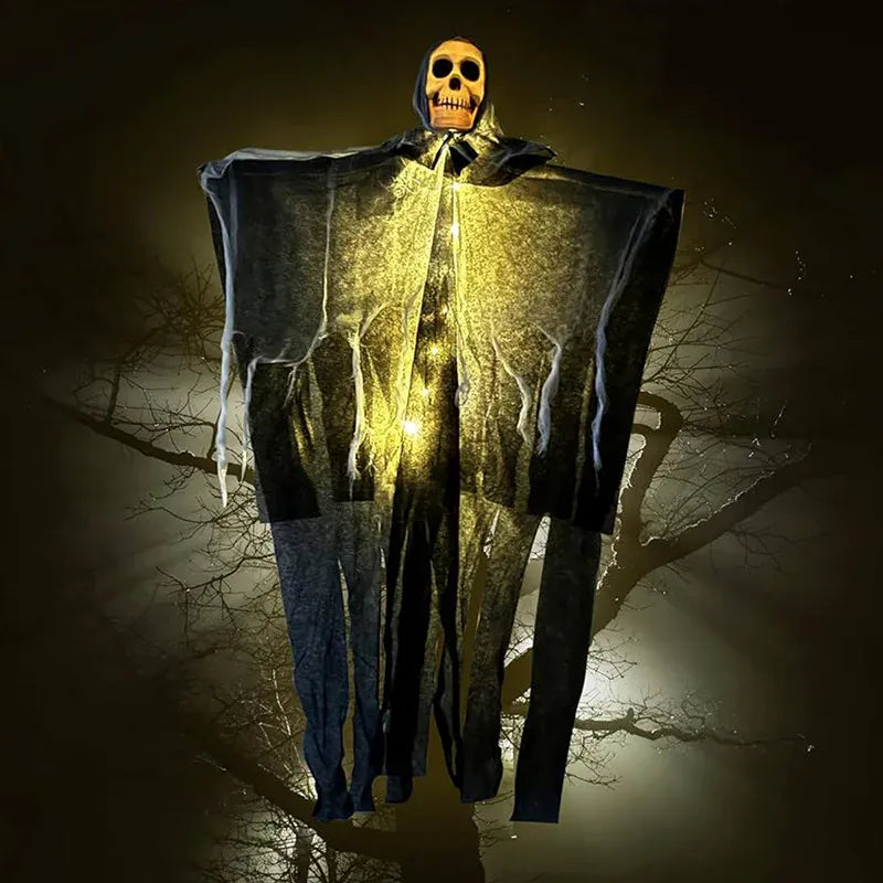 Glowing Skull Gauze Hanging Ghost Prop | Elevate Your Space