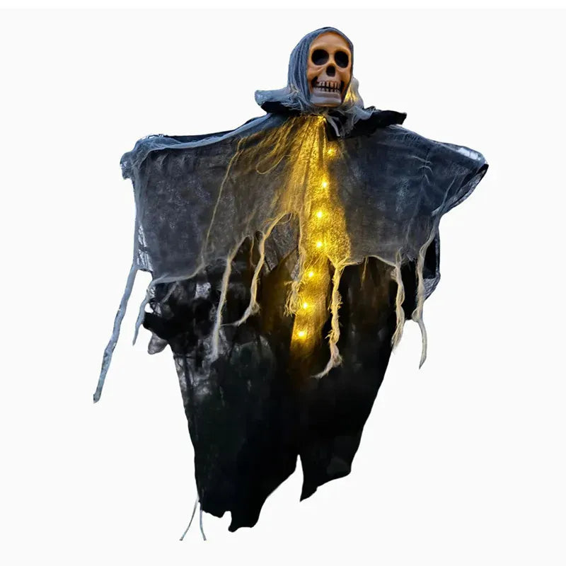 Glowing Skull Gauze Hanging Ghost Prop | Elevate Your Space