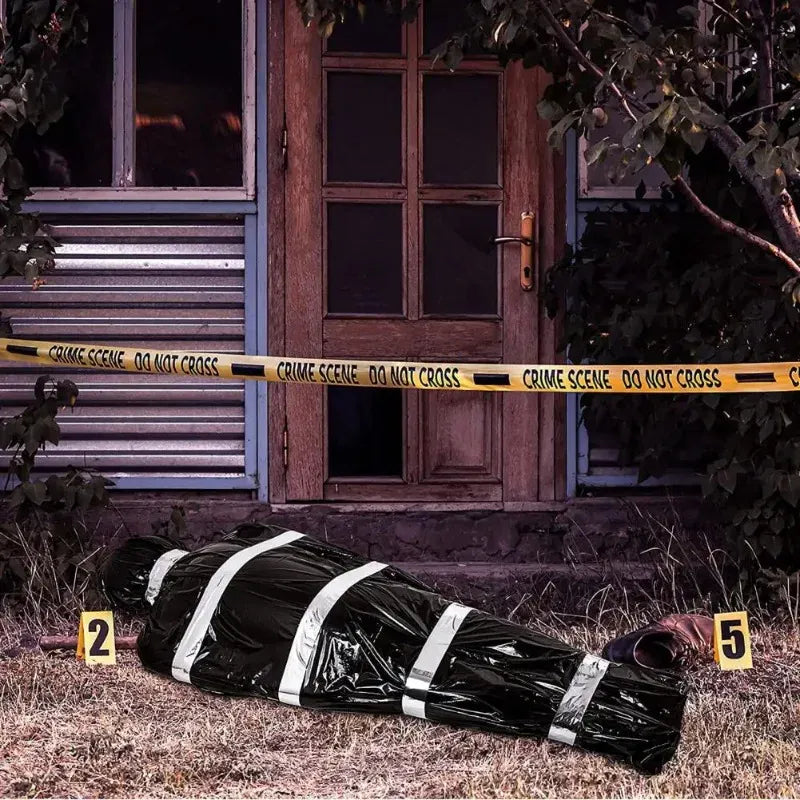 Halloween Outdoor Scary Dead Body Prop Realistic Fake Corpse Creepy Haunted House Decoration Horror Scene Terror Party Ornament