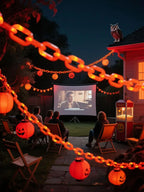 Halloween Plastic Chain Lights | 8-Mode Outdoor Prop
