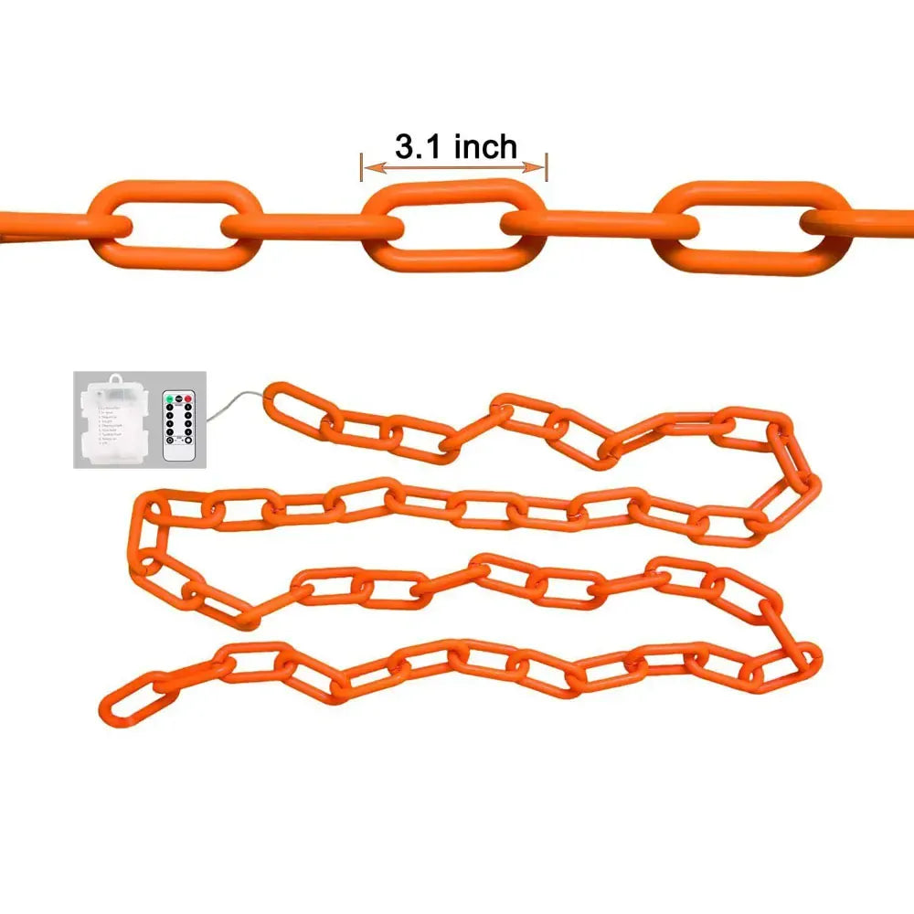 Halloween Plastic Chain Lights | 8-Mode Outdoor Prop