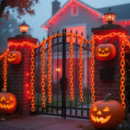 Halloween Plastic Chain Lights | 8-Mode Outdoor Prop