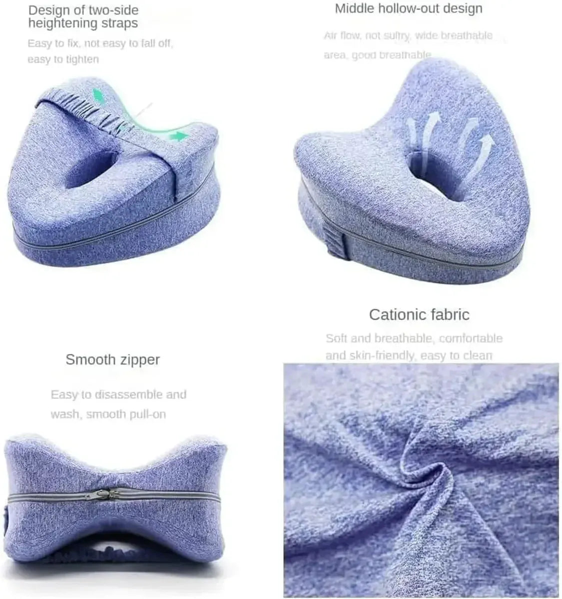 Hip Alignment Pillow Alignment Pillows for Side Sleepers Sciatica Pain Relief Pillow Smooth Spine Alignment Pillow Leg Pillow