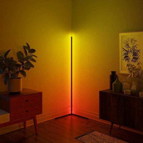 Sangria Apricot Home Decor 1-PACK RGB Corner Floor Mood Lamp
