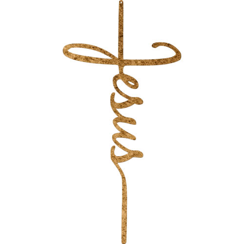 Malachite Home Decor 12" X 24" / Hammered Copper Jesus Cross - Metal Wall Art