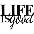 Home Decor Life Is Good Metal Wall Art | Inspirational Decor