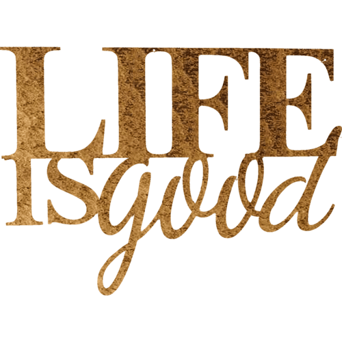 Home Decor Life Is Good Metal Wall Art | Inspirational Decor