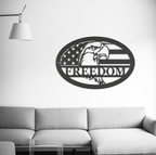 Home Decor Freedom Eagle Wall Art – Patriotic USA Steel Décor