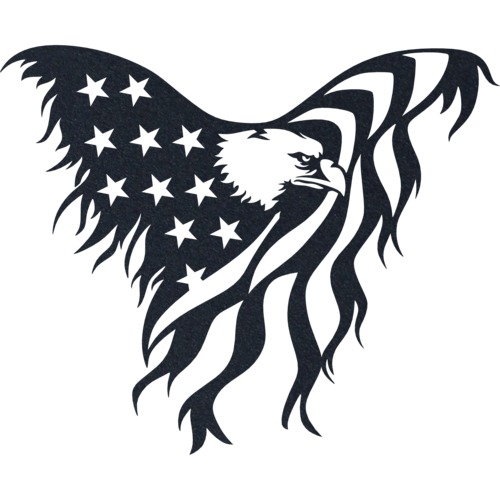 Home Decor American Eagle Metal Wall Art – Patriotic Decor