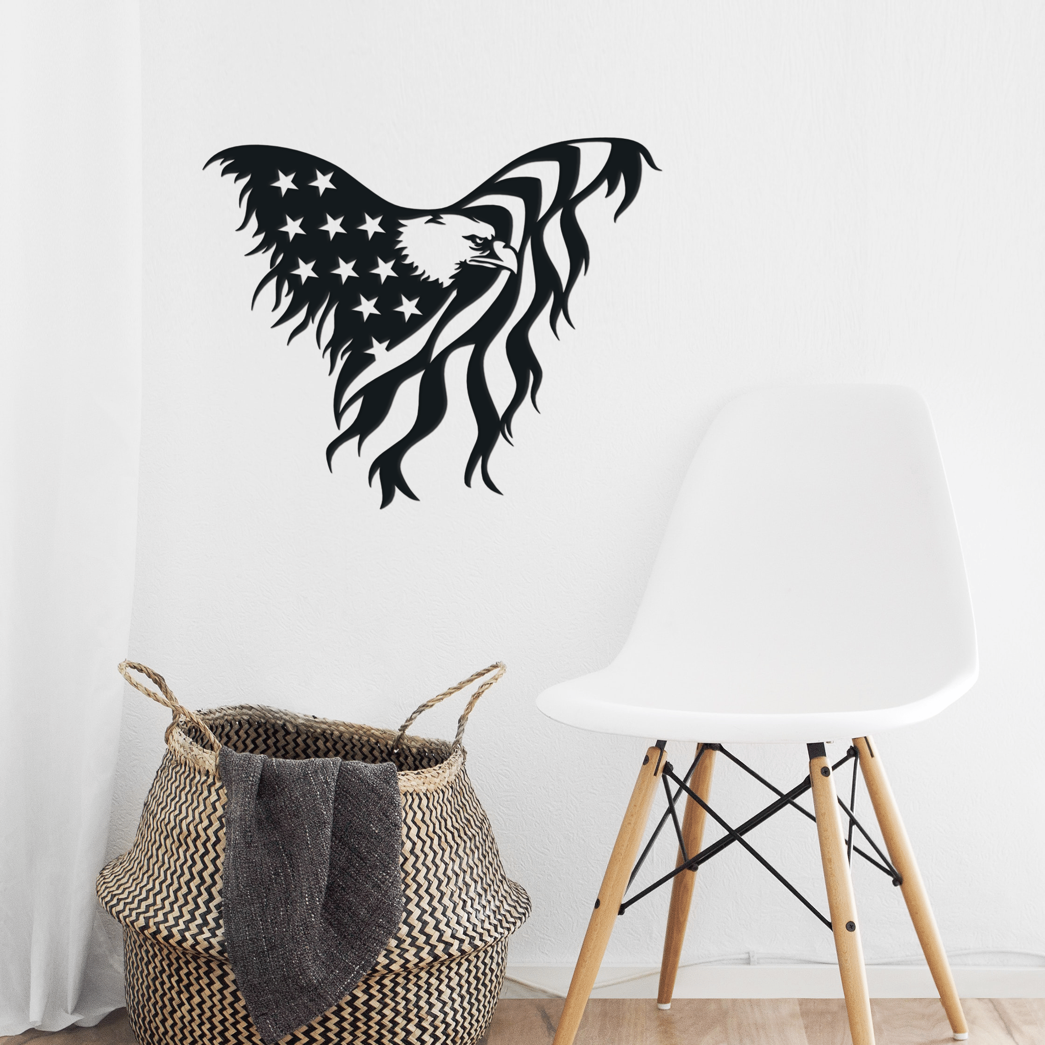 Home Decor American Eagle Metal Wall Art – Patriotic Decor