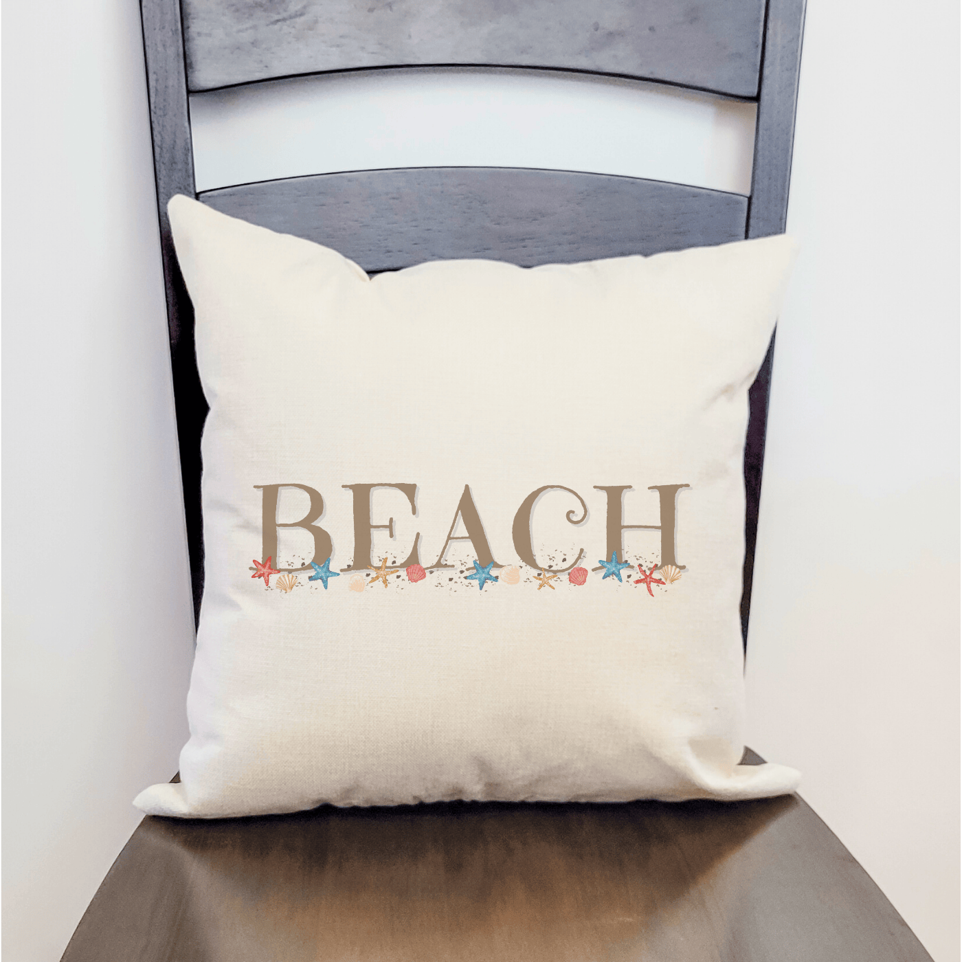 Peach Vanilla Home Decor Beach Vibes Pillow Cover