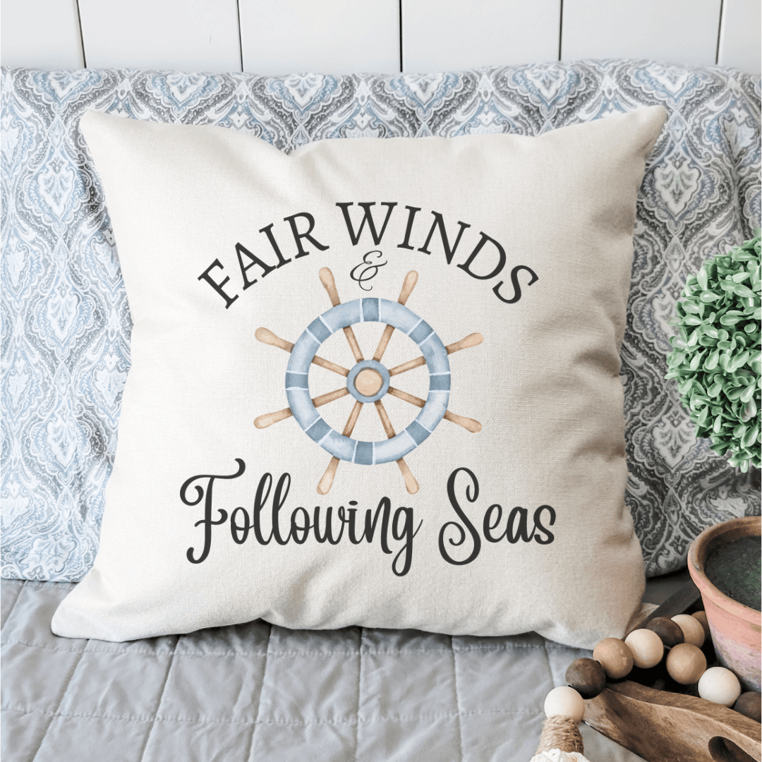 Peach Vanilla Home Decor Fair Winds Pillow Cover
