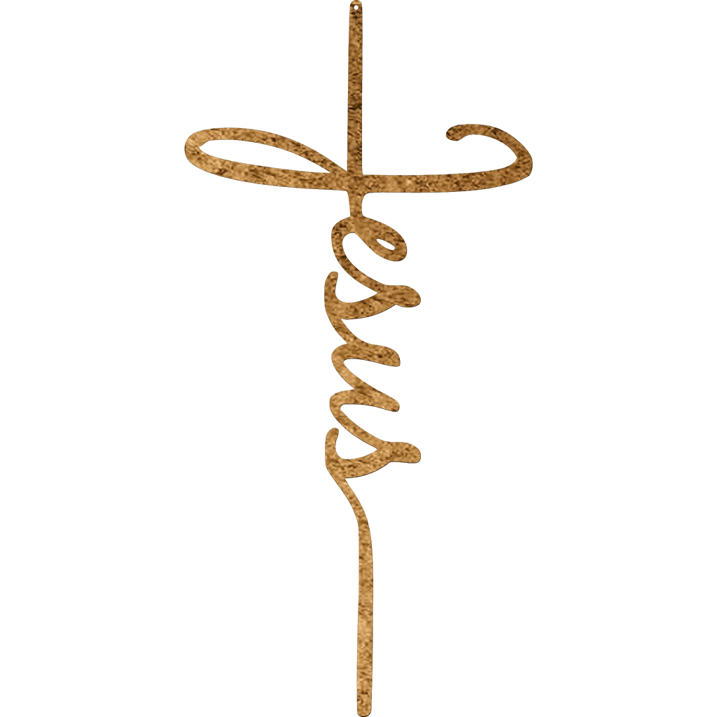 Malachite Home Decor Jesus Cross - Metal Wall Art