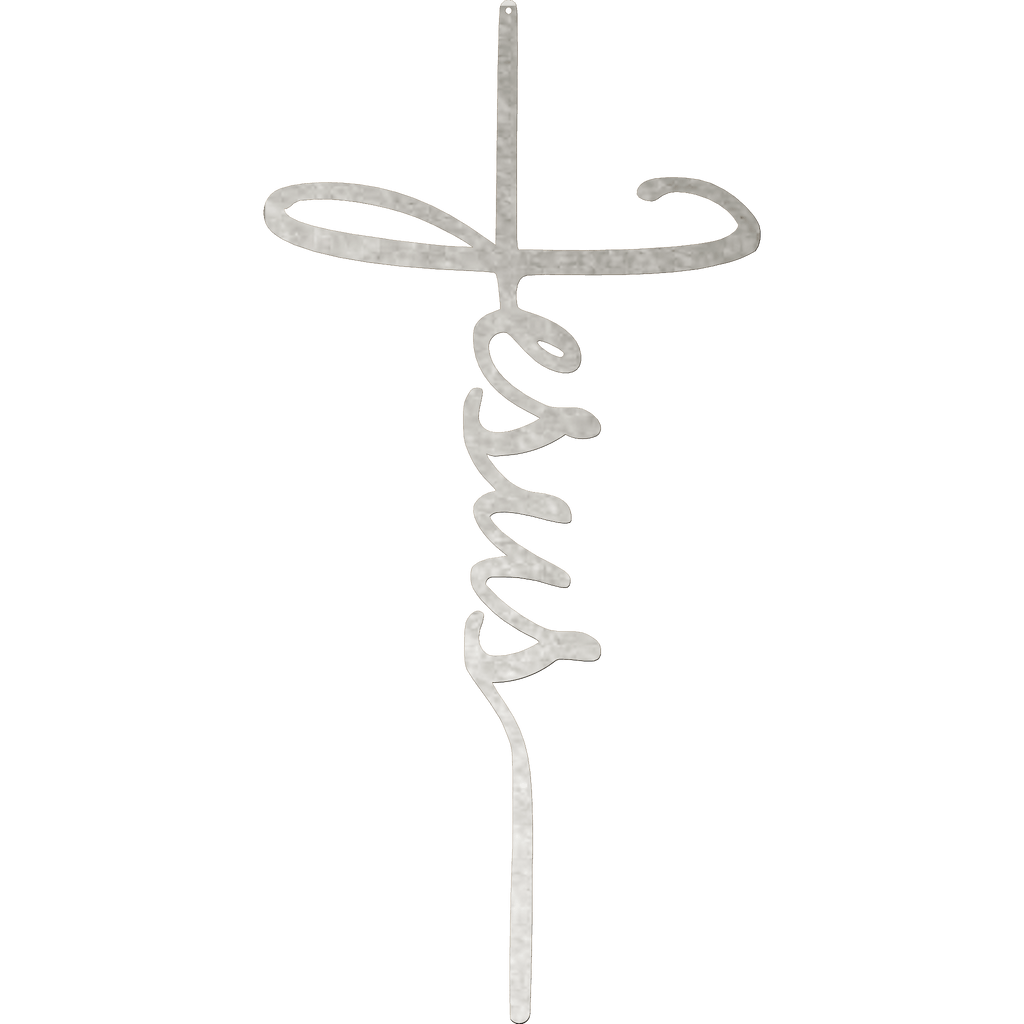 Malachite Home Decor Jesus Cross - Metal Wall Art